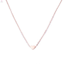 Ideas exquisitas del regalo del día de la madre 18K Collar pendiente del corazón del encanto del chapado en oro rosa